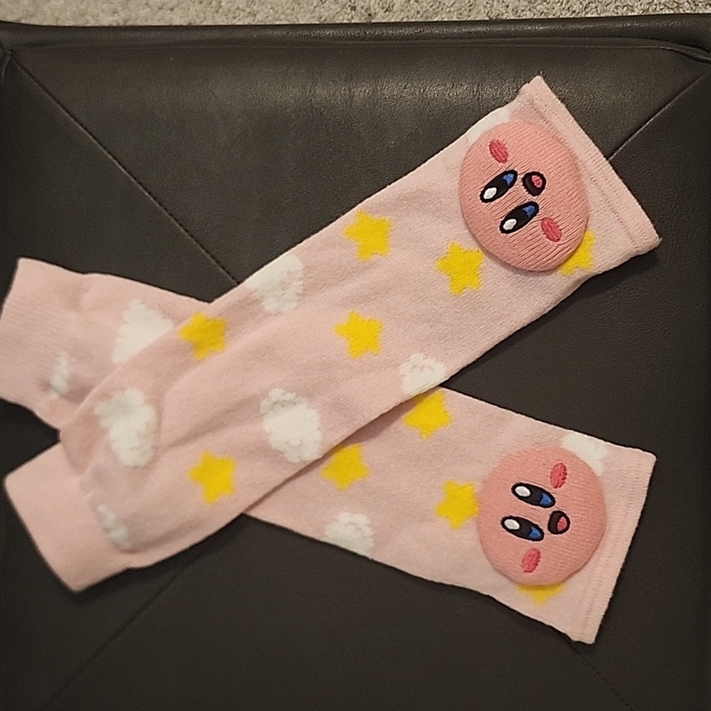 Pink Kirby Arm Warmers
